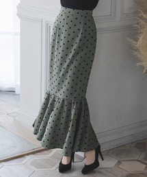 Julia Boutique | フロッキードット マーメイドロングスカート(スカート)