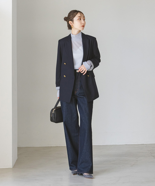 Noble(ノーブル)の「《追加》【NEED BY heritage】 LUNA(ネイビー)(デニムパンツ・レディース・ネイビー・26/25/24/23)」の2枚目の写真