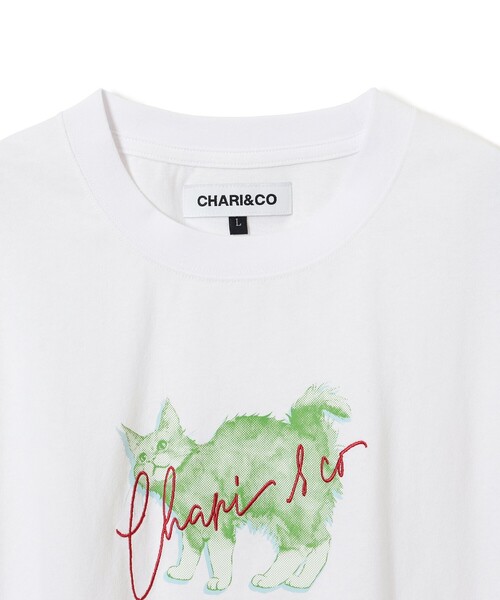 CHARI&CO（チャリアンドコー）の「CHARI&CO / INTMIDATION CAT TEE（Tシャツ/カットソー・メンズ・ホワイト・M/S/L/XL）」の3枚目の写真