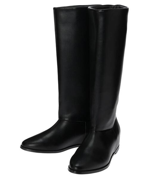 AMERICAN HOLIC(アメリカンホリック)の「インヒールストレッチロングブーツ(ブーツ・レディース・ブラック・L/M/S)」の2枚目の写真