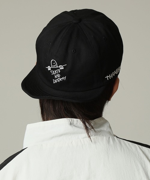 THRASHER（スラッシャー）の「【THRASHER/スラッシャー】×【Mark Gonzales/マーク ゴンザレス】アート刺繍 アンパイア ショートブリム キャップ（キャップ・メンズ・ブラック/ベージュ/ネイビー/ホワイト・FREE）」の21枚目の写真