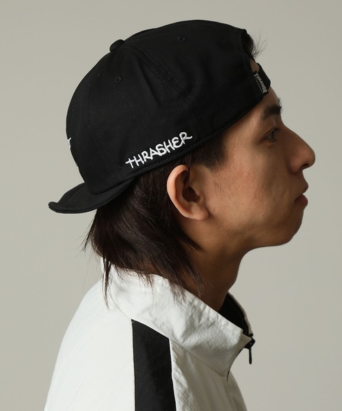 THRASHER（スラッシャー）の「【THRASHER/スラッシャー】×【Mark Gonzales/マーク ゴンザレス】アート刺繍 アンパイア ショートブリム キャップ（キャップ・メンズ・ブラック/ベージュ/ネイビー/ホワイト・FREE）」の20枚目の写真