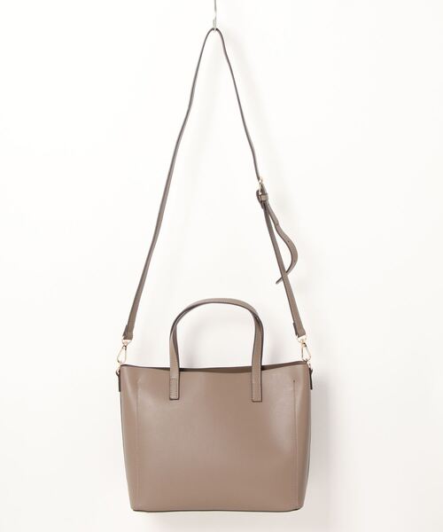 maison vert(メゾンヴェール)の「【maison vert/メゾンヴェール】2WAYトートバッグ/#MV-6(トートバッグ・レディース・グレー/ブラック/ピンク/グレイッシュベージュ・FREE)」の5枚目の写真