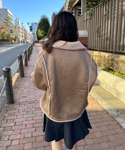 CLEA（クレア）の「ショート丈ムートンコート（ムートンコート）」 - WEAR