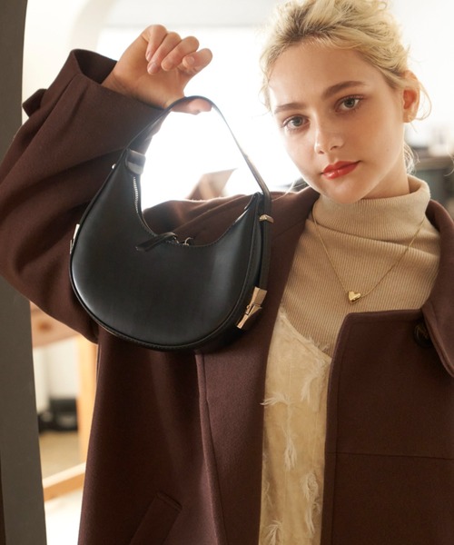 Birthday room(バースデイルーム)の「2WAYラウンドスモールバッグ(ハンドバッグ・レディース・ホワイト/ブラック・FREE)」の21枚目の写真