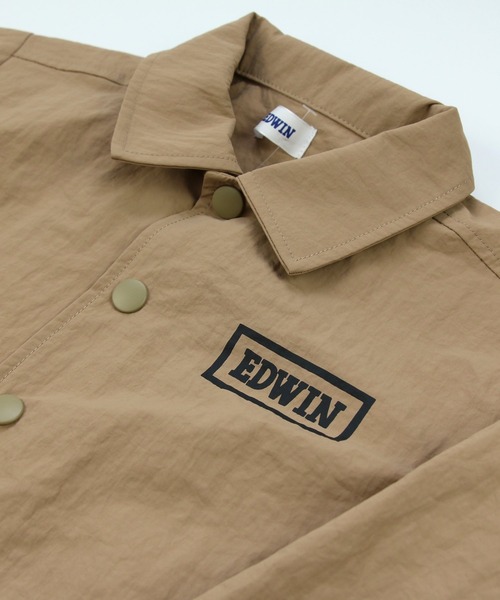 EDWIN(エドウィン)の「EDWIN / エドウィン コーチジャケット(ナイロンジャケット・キッズ・ブラック/ベージュ・130cm/120cm/110cm/100cm)」の16枚目の写真