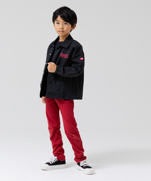 EDWIN(エドウィン)の「EDWIN / エドウィン コーチジャケット(ナイロンジャケット・キッズ・ブラック/ベージュ・130cm/120cm/110cm/100cm)」の3枚目の写真
