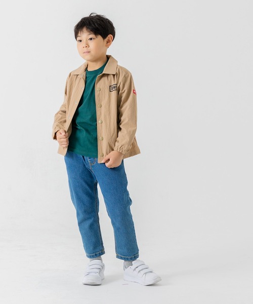 EDWIN(エドウィン)の「EDWIN / エドウィン コーチジャケット(ナイロンジャケット・キッズ・ブラック/ベージュ・130cm/120cm/110cm/100cm)」の5枚目の写真