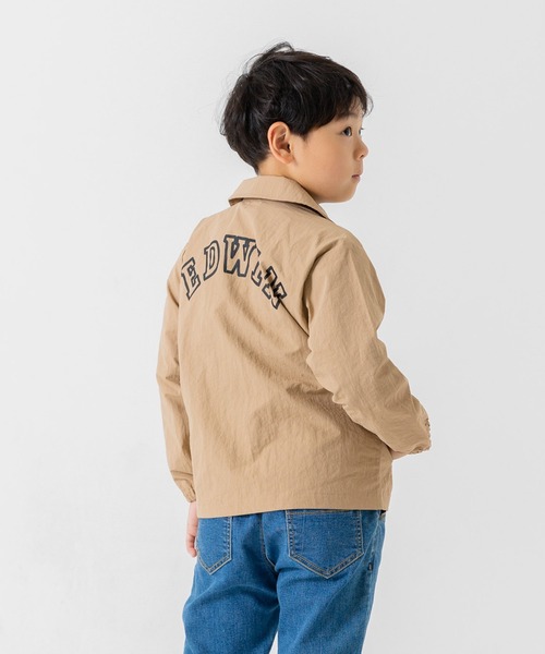 EDWIN(エドウィン)の「EDWIN / エドウィン コーチジャケット(ナイロンジャケット・キッズ・ブラック/ベージュ・130cm/120cm/110cm/100cm)」の6枚目の写真
