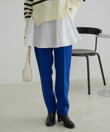 VIS | 【洗える・防シワ】美HIT裏起毛テーパードパンツ(スラックス)