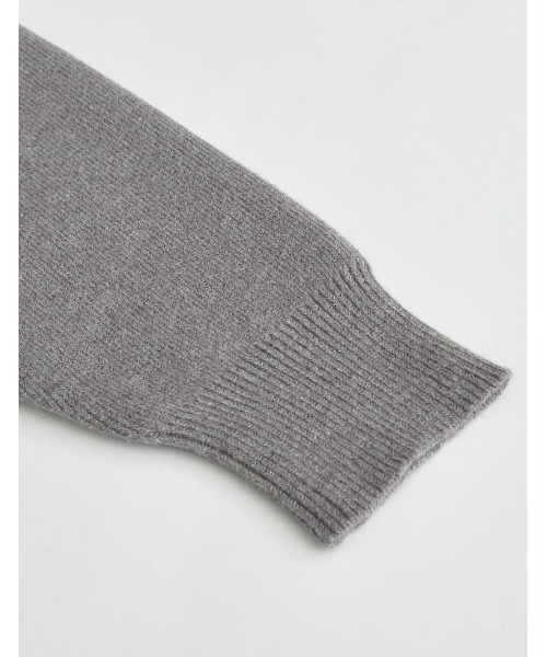 Re:EDIT（リエディ）の「[2024-25 WINTER COLLECTION][MEISM by Re:EDIT][お気に入り数5,000突破！]パールロゴニットトップス（ニット/セーター・レディース・ブラック/グレー・LARGE/MEDIUM）」の14枚目の写真