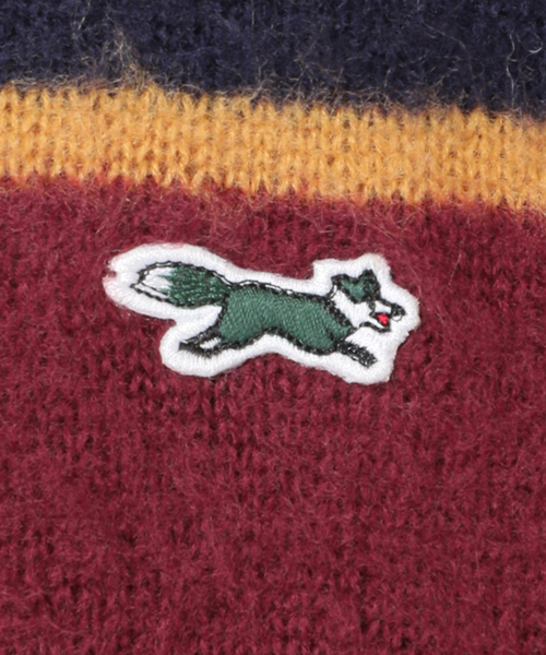 B.C STOCK(ベーセーストック)の「【THE FOX/ザフォックス】 別注 シャギーボーダーニット(ニット/セーター・メンズ・ホワイト系その他/ボルドー・LARGE/MEDIUM)」の12枚目の写真