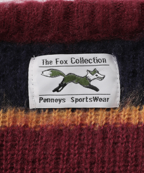 B.C STOCK(ベーセーストック)の「【THE FOX/ザフォックス】 別注 シャギーボーダーニット(ニット/セーター・メンズ・ホワイト系その他/ボルドー・LARGE/MEDIUM)」の17枚目の写真