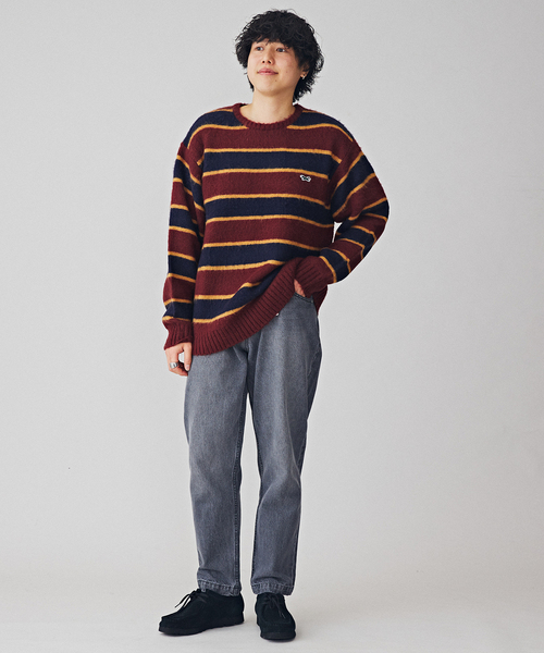 セール】【THE FOX/ザフォックス】 別注 シャギーボーダーニット