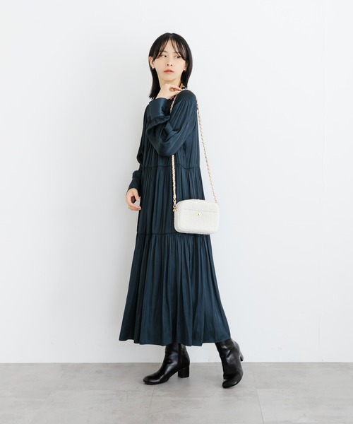 URBAN RESEARCH(アーバンリサーチ)の「ツイードスクエアショルダーバッグ(ショルダーバッグ・レディース・ホワイト/グリーン/ブラック・-)」の9枚目の写真