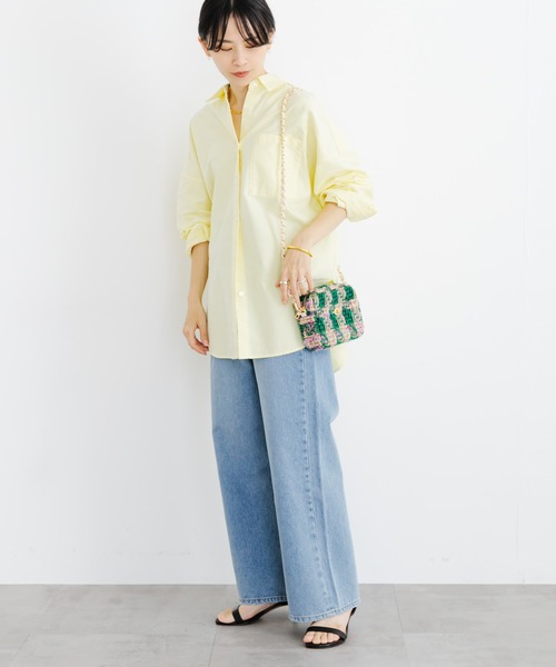 URBAN RESEARCH(アーバンリサーチ)の「ツイードスクエアショルダーバッグ(ショルダーバッグ・レディース・ホワイト/グリーン/ブラック・-)」の16枚目の写真