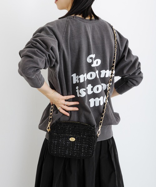 URBAN RESEARCH(アーバンリサーチ)の「ツイードスクエアショルダーバッグ(ショルダーバッグ・レディース・ホワイト/グリーン/ブラック・-)」の18枚目の写真