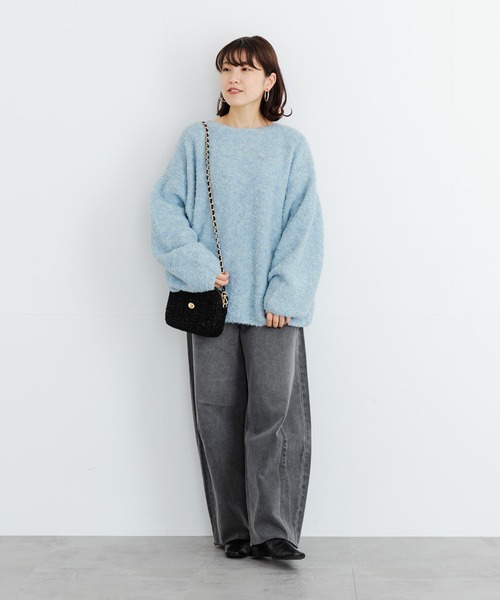 URBAN RESEARCH(アーバンリサーチ)の「ツイードスクエアショルダーバッグ(ショルダーバッグ・レディース・ホワイト/グリーン/ブラック・-)」の21枚目の写真