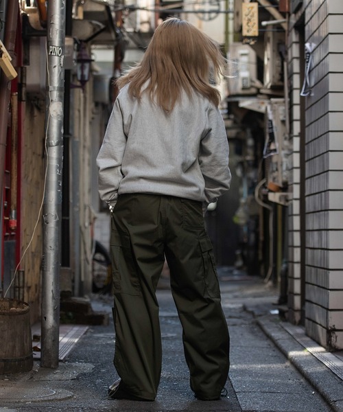 SILVER BULLET(シルバーバレット)の「『SILVER BULLET SELECT AP/シルバーバレットセレクト』ツイルワイドカーゴパンツ【Z】(カーゴパンツ・メンズ・ブラック/カーキ/ベージュ・L/LL/M)」の13枚目の写真