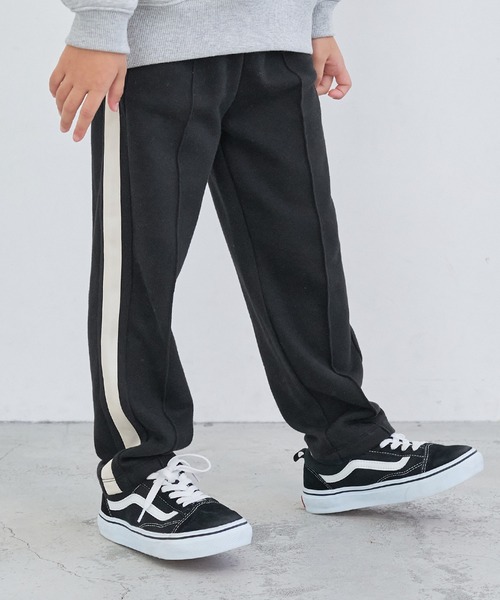 coca(coca)(コカ)の「キッズ 親子お揃いサイドラインパンツ(その他パンツ・キッズ・ブラック/ベージュ・110/120/130/140)」の2枚目の写真