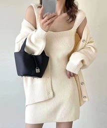 ニット セットアップ 秋冬 アンサンブル