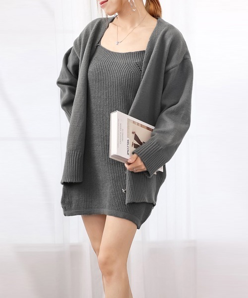Miniministore（ミニミニストア）の「ニット セットアップ 秋冬 アンサンブル（セットアップ・レディース・ダークグレー/ブラウン/アイボリー/ブラック・フリー）」の17枚目の写真