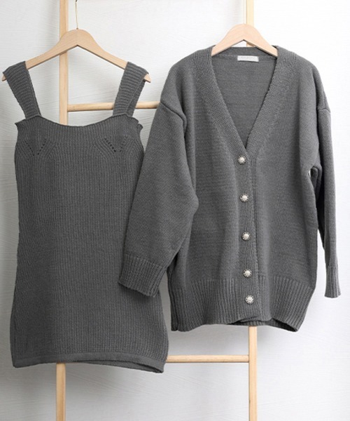 Miniministore（ミニミニストア）の「ニット セットアップ 秋冬 アンサンブル（セットアップ・レディース・ダークグレー/ブラウン/アイボリー/ブラック・フリー）」の21枚目の写真