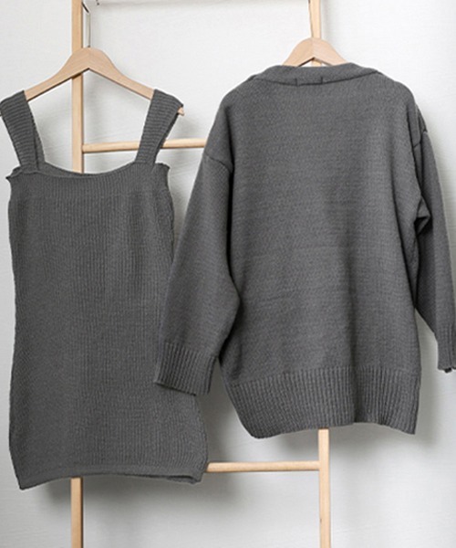 Miniministore（ミニミニストア）の「ニット セットアップ 秋冬 アンサンブル（セットアップ・レディース・ダークグレー/ブラウン/アイボリー/ブラック・フリー）」の22枚目の写真