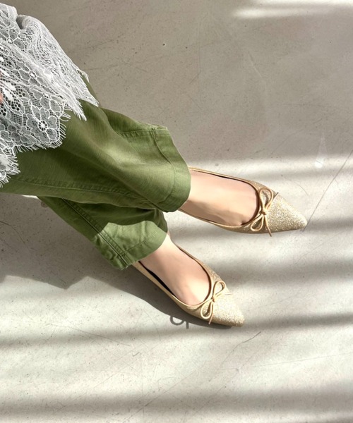 ポインテッドトゥラメバレエシューズ 41115（バレエシューズ）｜ORiental TRaffic（オリエンタルトラフィック）