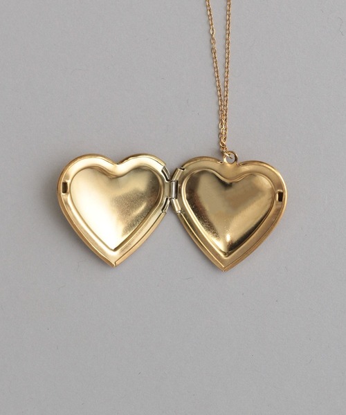 A part by（アパートバイ）の「ＳＵＳ／ハートロケットネックレス（ネックレス・レディース・シルバー/ゴールド・FREE）」の9枚目の写真