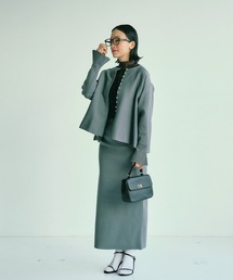 PUAL CE CIN | 【Du noir】スポンディッシュナロースカート(スカート)