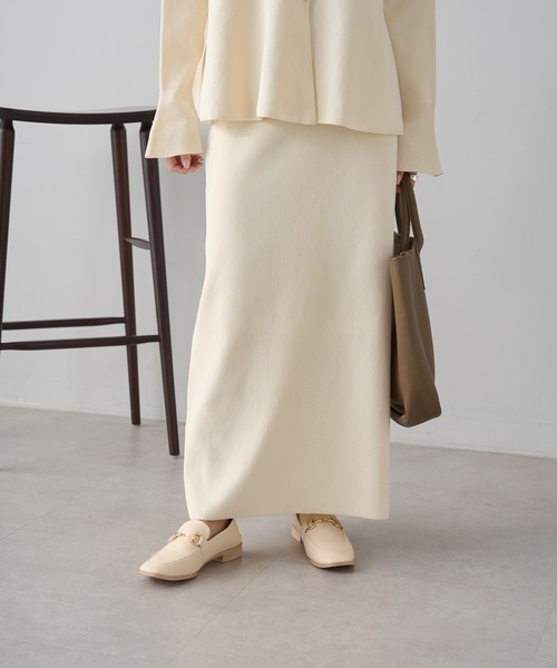 PUAL CE CIN(ピュアルセシン)の「【Du noir】スポンディッシュナロースカート(スカート・レディース・ブルー/グレー/イエロー/ブラック/アイボリー・FREE)」の17枚目の写真