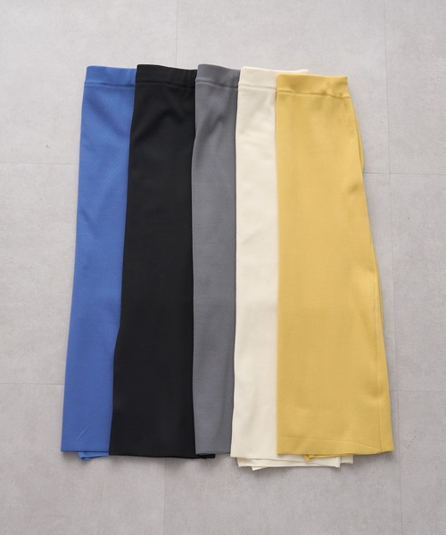 PUAL CE CIN(ピュアルセシン)の「【Du noir】スポンディッシュナロースカート(スカート・レディース・ブルー/グレー/イエロー/ブラック/アイボリー・FREE)」の6枚目の写真