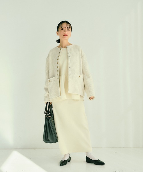 PUAL CE CIN(ピュアルセシン)の「【Du noir】スポンディッシュナロースカート(スカート・レディース・ブルー/グレー/イエロー/ブラック/アイボリー・FREE)」の10枚目の写真