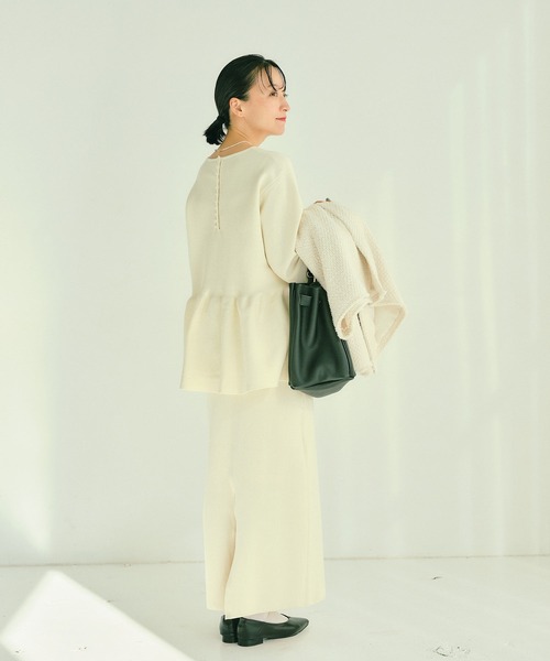 PUAL CE CIN(ピュアルセシン)の「【Du noir】スポンディッシュナロースカート(スカート・レディース・ブルー/グレー/イエロー/ブラック/アイボリー・FREE)」の9枚目の写真