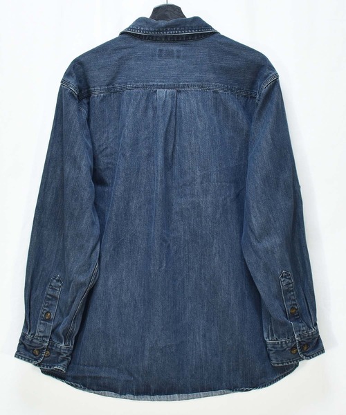 Carhartt カーハート古着 ワークシャツ ネイビー carhartt - カーハート メンズ 長袖 ワーク シャツ USA古着 90s