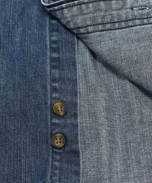 Carhartt（カーハート）の「【ヴィンテージ古着】Carhartt/カーハート ワーク デニムシャツ（シャツ/ブラウス・メンズ・ネイビー・LARGE）」の4枚目の写真