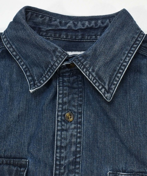 Carhartt（カーハート）の「【ヴィンテージ古着】Carhartt/カーハート ワーク デニムシャツ（シャツ/ブラウス・メンズ・ネイビー・LARGE）」の6枚目の写真