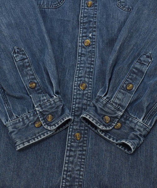 Carhartt（カーハート）の「【ヴィンテージ古着】Carhartt/カーハート ワーク デニムシャツ（シャツ/ブラウス・メンズ・ネイビー・LARGE）」の7枚目の写真