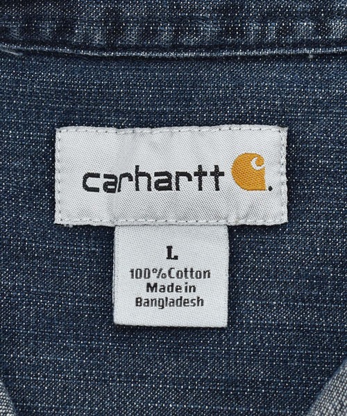 Carhartt（カーハート）の「【ヴィンテージ古着】Carhartt/カーハート ワーク デニムシャツ（シャツ/ブラウス・メンズ・ネイビー・LARGE）」の5枚目の写真