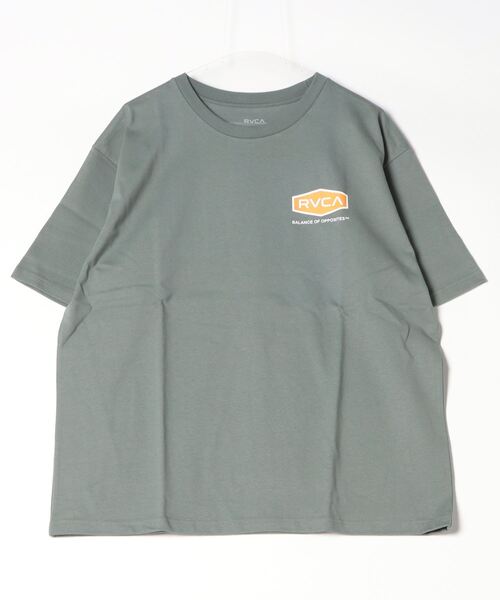 RVCA（ルーカ）の「RVCA/ルーカ バックプリントTシャツ ロゴTee オーバーサイズ BE041-225（Tシャツ/カットソー・メンズ・グレー/カーキ/ホワイト/スミクロ・L/M/S）」の20枚目の写真