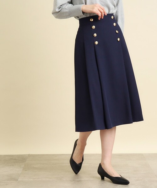 grove（グローブ）の「◆ブッチャーマリン釦スカート（スカート・レディース・ネイビー/ベージュ/ライトブルー・02/03/01/04/05）」の11枚目の写真