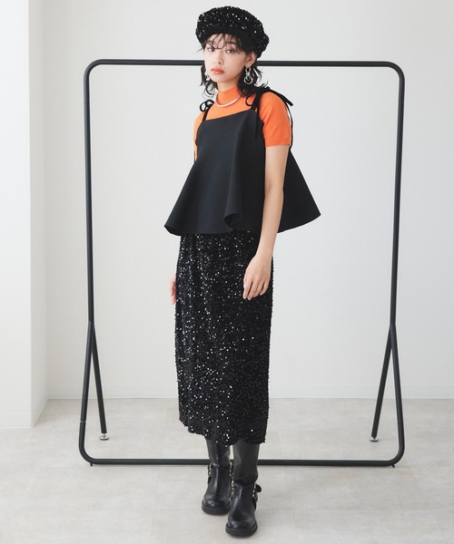 Narcissus（ナルシス）の「【Narcissus】スパンコールタイトスカート（スカート・レディース・ブラック/シルバー・FREE）」の12枚目の写真