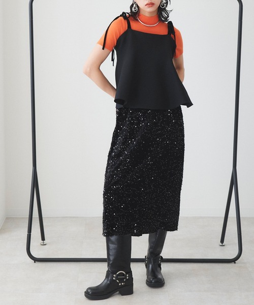 Narcissus（ナルシス）の「【Narcissus】スパンコールタイトスカート（スカート・レディース・ブラック/シルバー・FREE）」の18枚目の写真