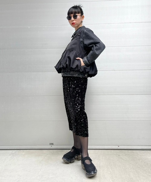 Narcissus（ナルシス）の「【Narcissus】スパンコールタイトスカート（スカート・レディース・ブラック/シルバー・FREE）」の19枚目の写真