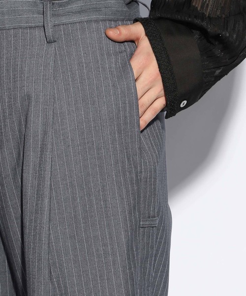 HARE（ハレ）の「【SET UP対応】カットアウトベルトトラウザー（スラックス・メンズ・ブラック/グレー系その他・SMALL/MEDIUM）」の18枚目の写真