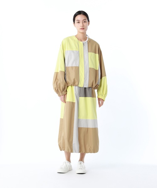 ZUCCa（ズッカ）の「ブロッキングタフタ / ブルゾン / (O)（ブルゾン・レディース・イエロー/ベージュ/ブラック・M size）」の10枚目の写真