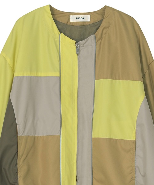 ZUCCa（ズッカ）の「ブロッキングタフタ / ブルゾン / (O)（ブルゾン・レディース・イエロー/ベージュ/ブラック・M size）」の15枚目の写真