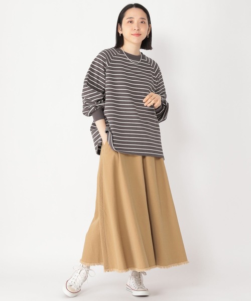 studio CLIP（スタディオクリップ）の「ボーダーAラインプルオーバー（Tシャツ/カットソー・レディース・その他1/その他2/その他3/その他4・FREE）」の9枚目の写真