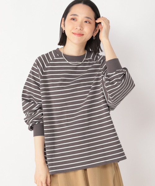 studio CLIP（スタディオクリップ）の「ボーダーAラインプルオーバー（Tシャツ/カットソー・レディース・その他1/その他2/その他3/その他4・FREE）」の10枚目の写真